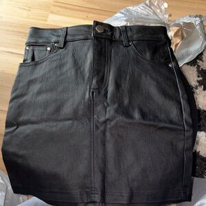 Fashion Nova Black Kids Denim Skirt